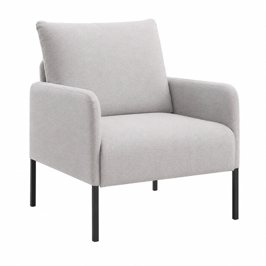 Poltrona Relax in Lino Beige per Soggiorno e Camera da Letto